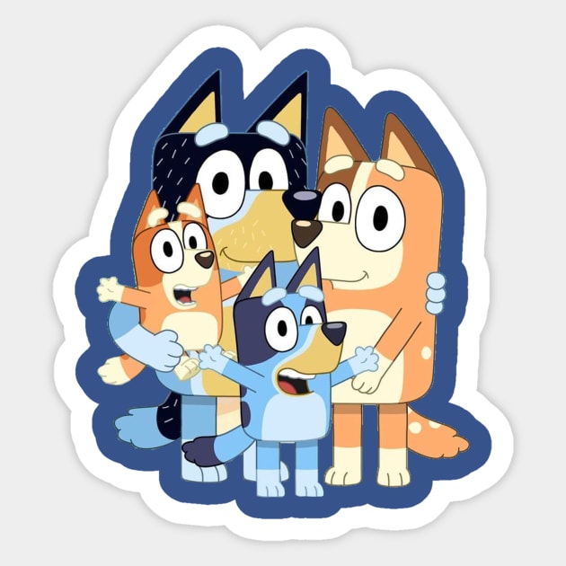 Bluey Family Sticker by MAGANG